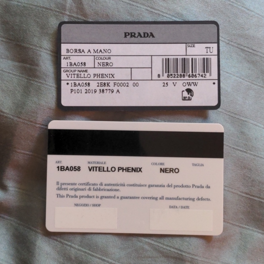 Prada Vitello Phenix Black Leather Tote - Picture 9 of 9
